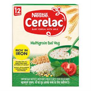 Nestle CERELAC Fortified Baby Cereal with milk , Multigrain Dal Veg - From 12 Months (300 g , Bag- In- Box-Pack)